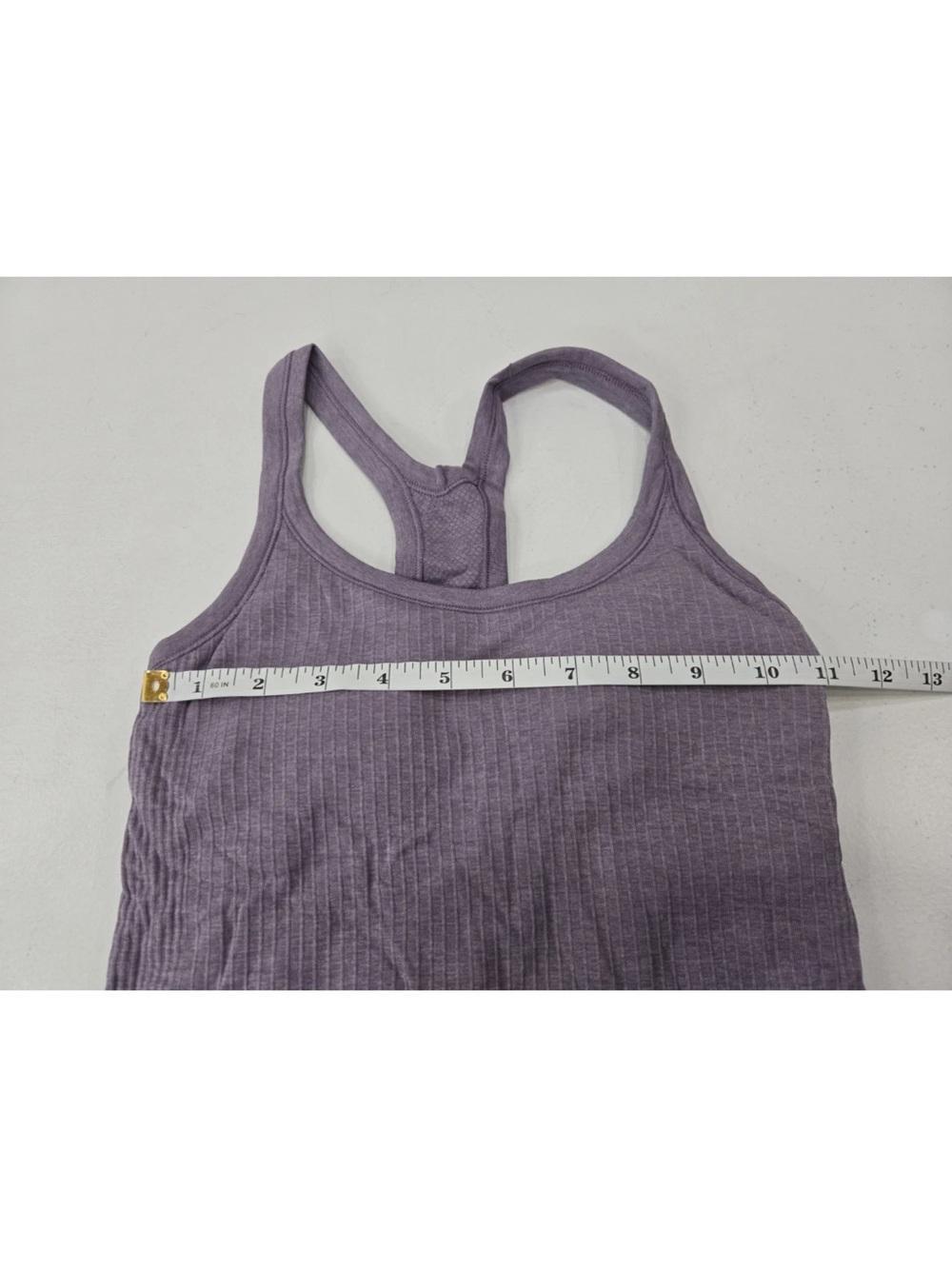 Lululemon Ebb To Street Tank w/ Built In Bra Size B/C Purple Ash Size 2 - Picture 8 of 8